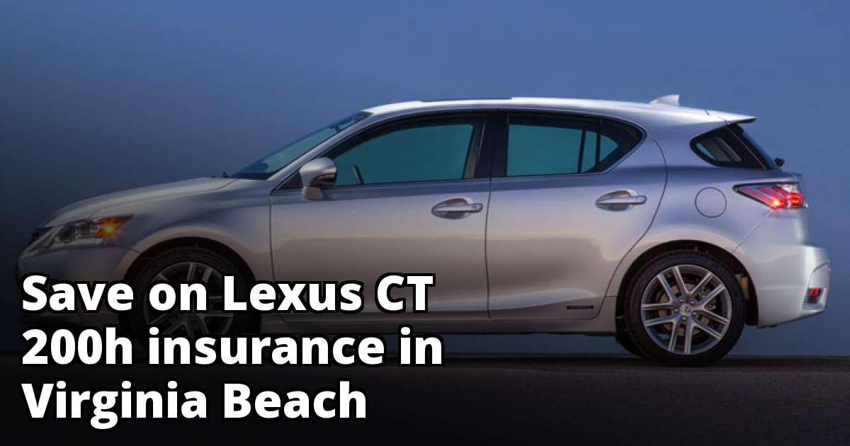 Lexus CT 200h Insurance Rates in Virginia Beach, VA